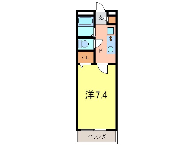 アンプルールブワPetitmontの物件間取画像