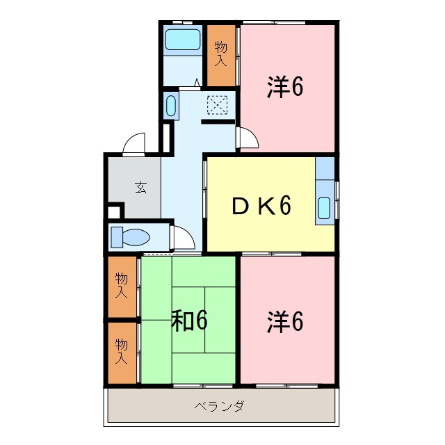 パークハイツ東刈谷の物件間取画像