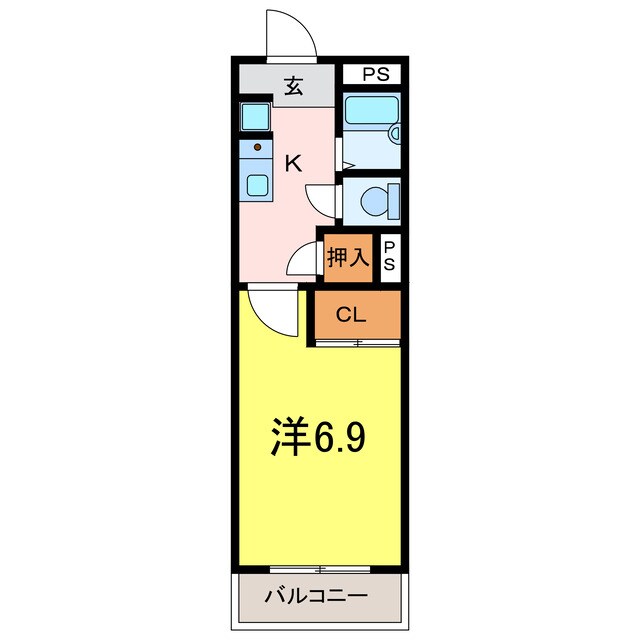 一ツ木駅 徒歩21分 3階の物件間取画像