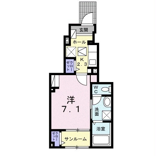 ポプラⅠの物件間取画像