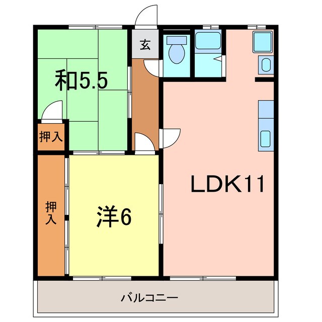 マンション久保田の物件間取画像