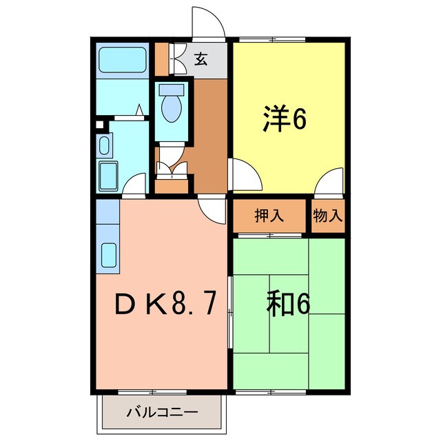 シャルレ永井の物件間取画像