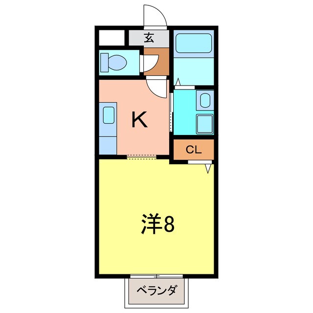 ティーワン半城土の物件間取画像