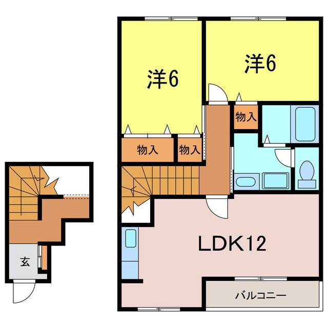 ヴィラ霞の物件間取画像