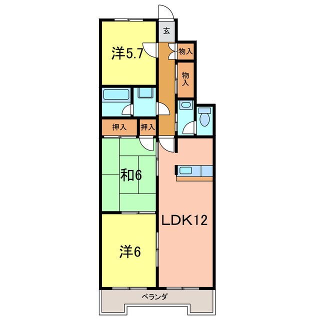 サンシャイン青木の物件間取画像