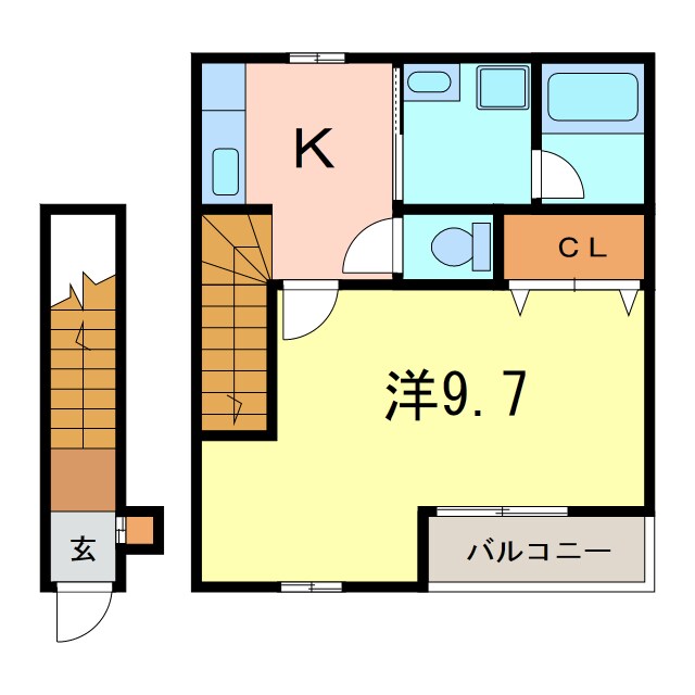サンシアルザ新地の物件間取画像