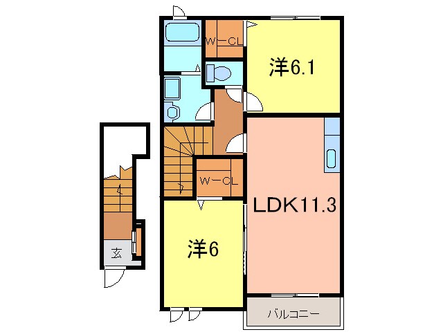 シュラインⅡの物件間取画像