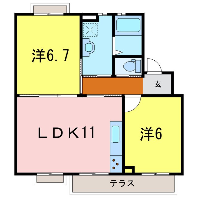 シンプルタウンの物件間取画像