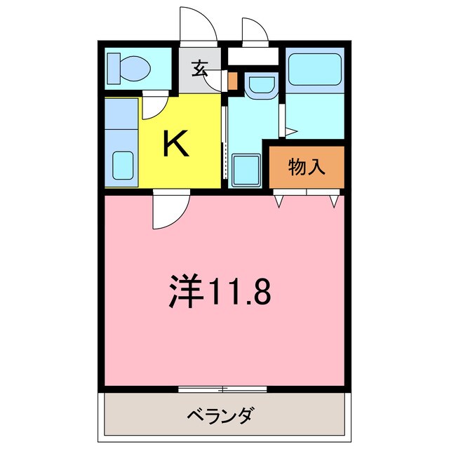 アンプルール　リーブル　悠Ⅰの物件間取画像