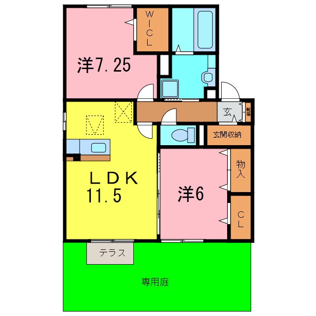 ローベルジュＢの物件間取画像