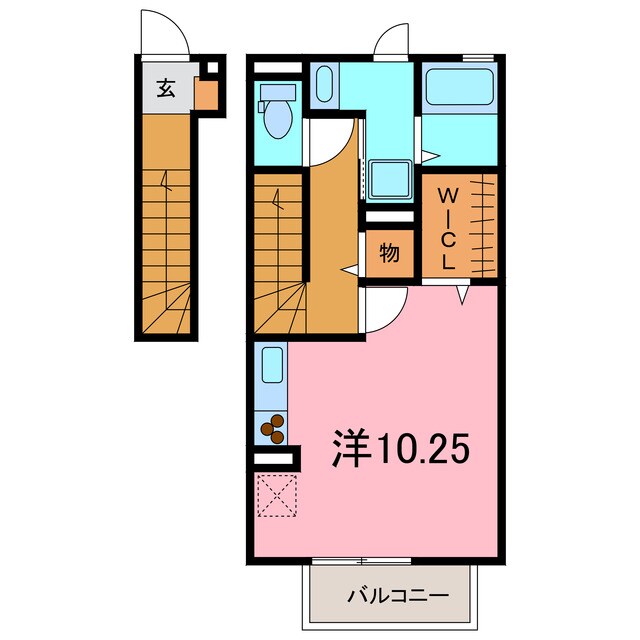 ヴィラ小山　Ａの物件間取画像