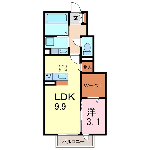 ラ・クレールの物件間取画像