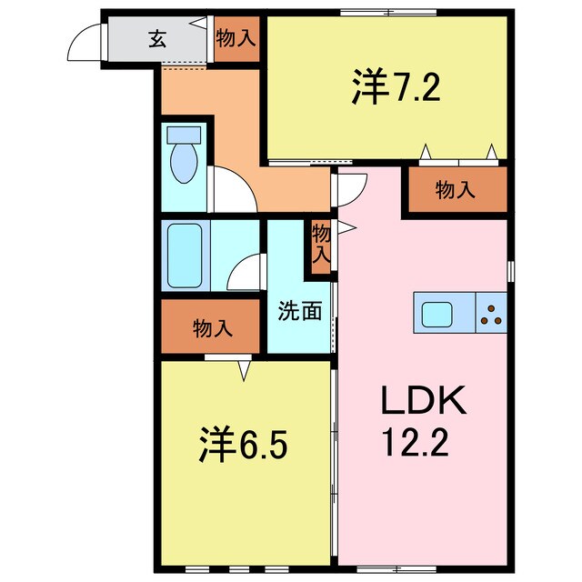 エスペランサⅡの物件間取画像