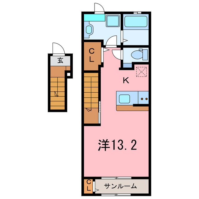 ラシック　米津の物件間取画像