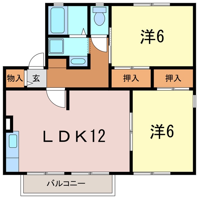 エイトファーム知立Bの物件間取画像