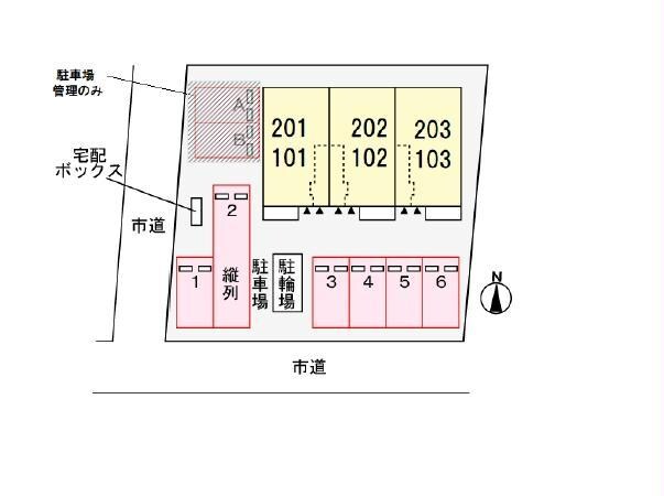 ミニョンヴィラ野寺道Ⅱの物件外観写真