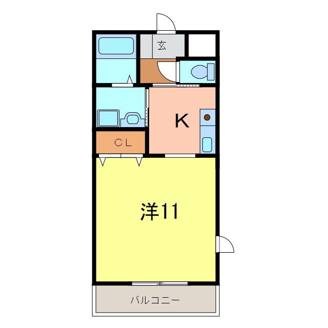 ティーワン緑町の物件間取画像