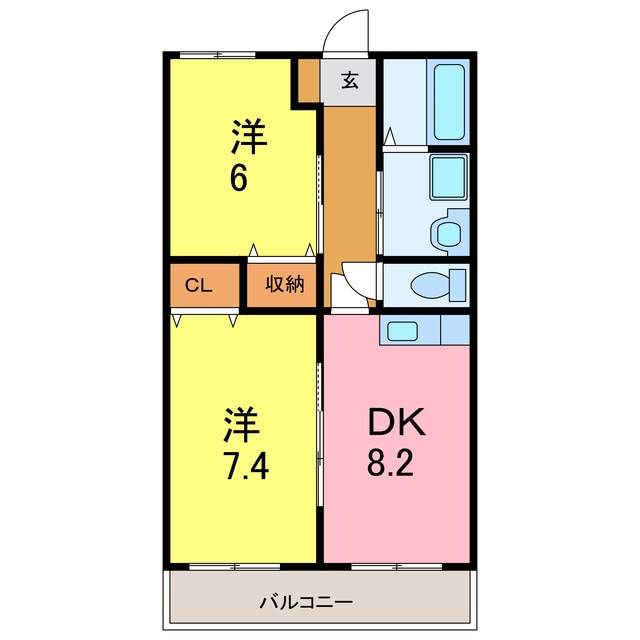 プチセレッソの物件間取画像