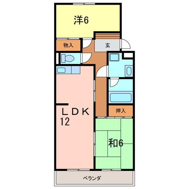 竹中マンションの物件間取画像