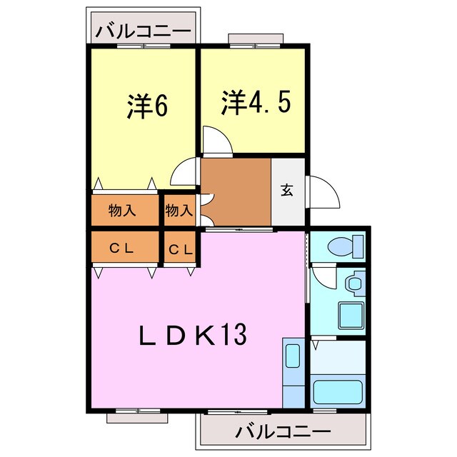 リトルアイランドの物件間取画像