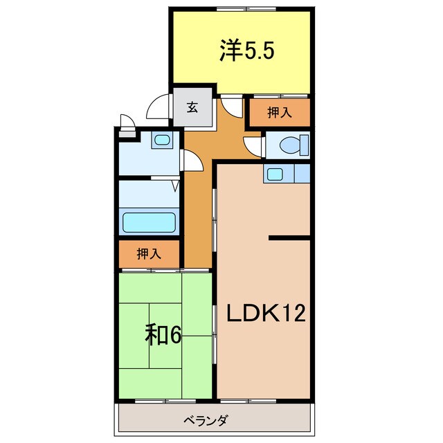 エクセル築地の物件間取画像