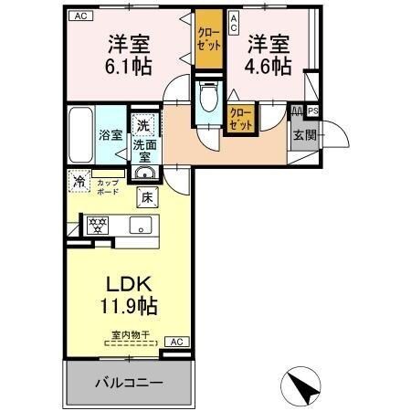 ラコリーナ花園の物件間取画像