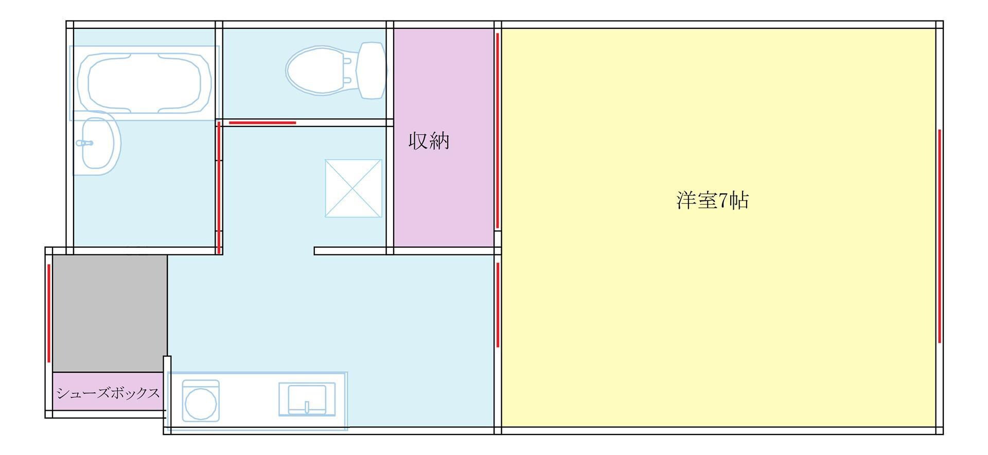 アーバンハイツ東通の物件間取画像