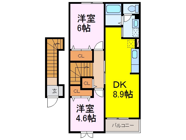 アベニールの物件間取画像