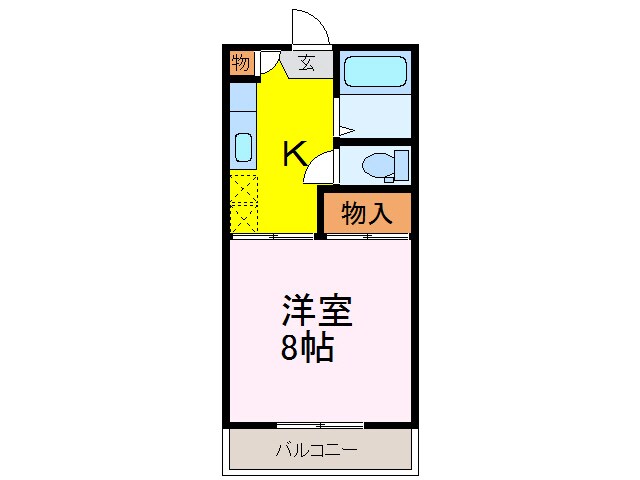 アピテ小林の物件間取画像