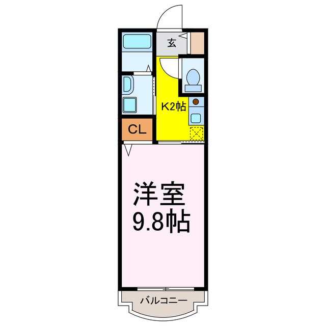 マンションあかやまの物件間取画像