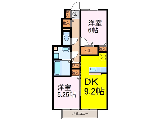 ルミエールＢの物件間取画像