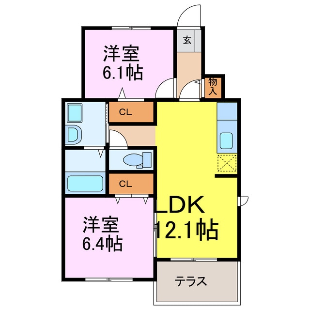 リアンの物件間取画像