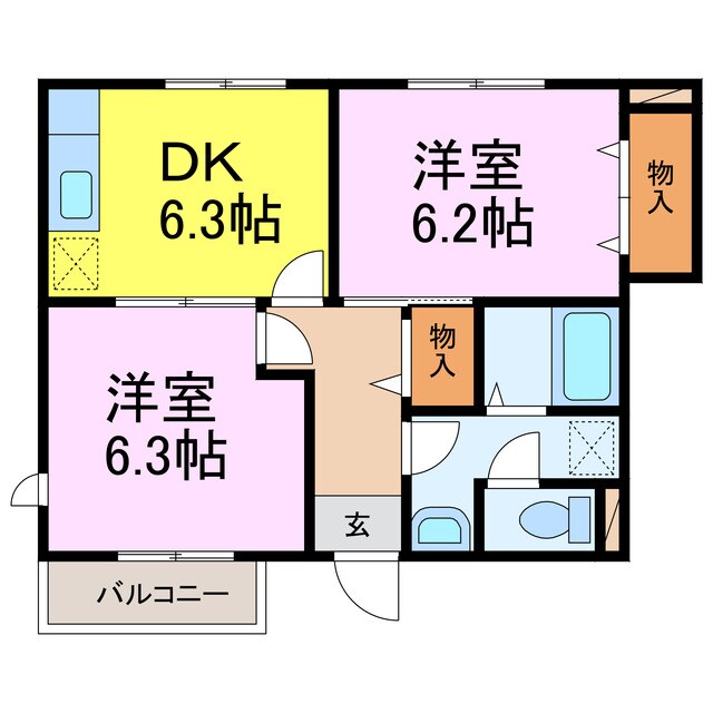 エトランゼⅡの物件間取画像