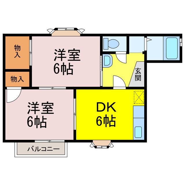 サニーヒルくくや台の物件間取画像