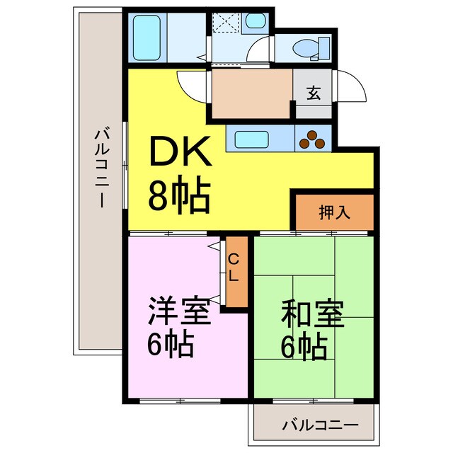 キャッスル古河の物件間取画像