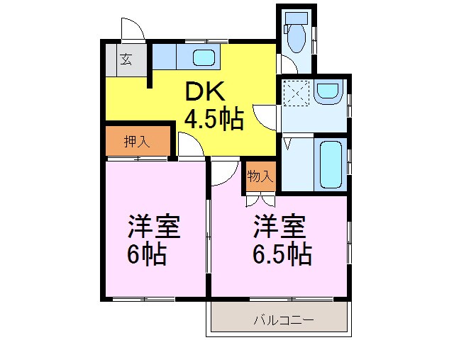 渡辺ハイツの物件間取画像