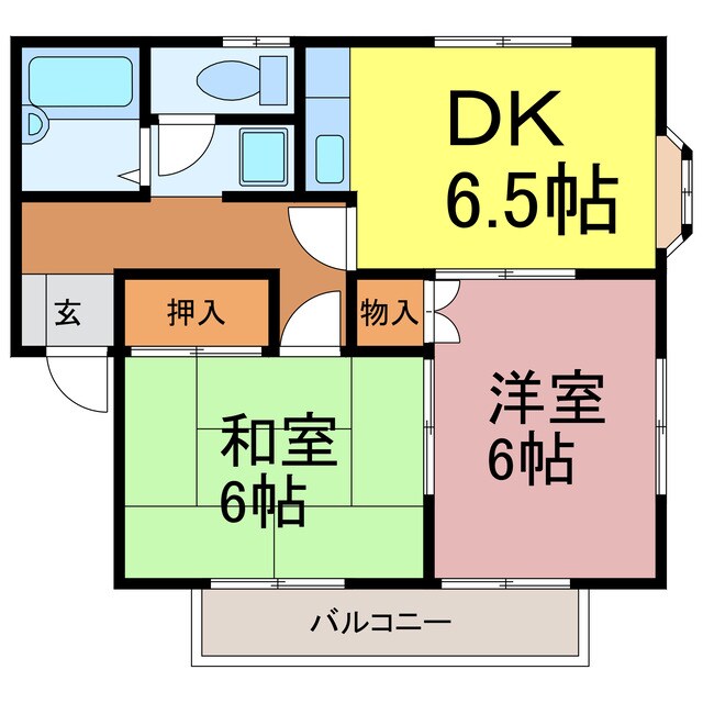 コーポハピネスの物件間取画像