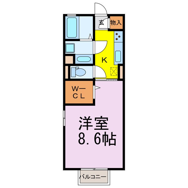 アサヒ　リバーサイドの物件間取画像