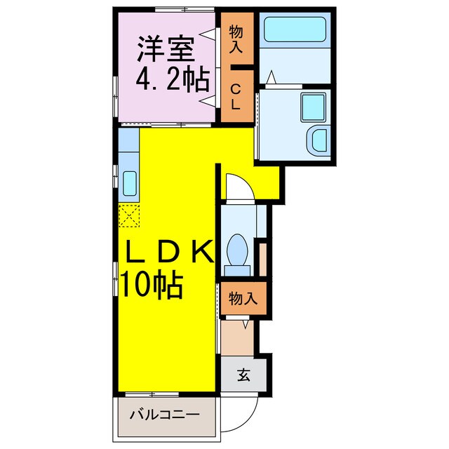 クレスト　コートＡの物件間取画像
