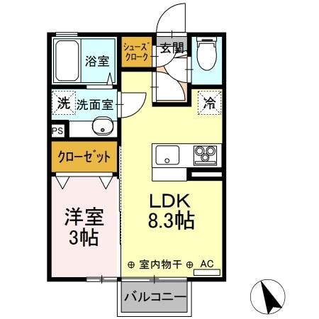 シルベーヌの物件間取画像