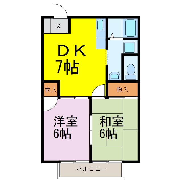 スワネイジハイツの物件間取画像