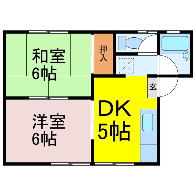 カゴメコーポ下大野の物件間取画像