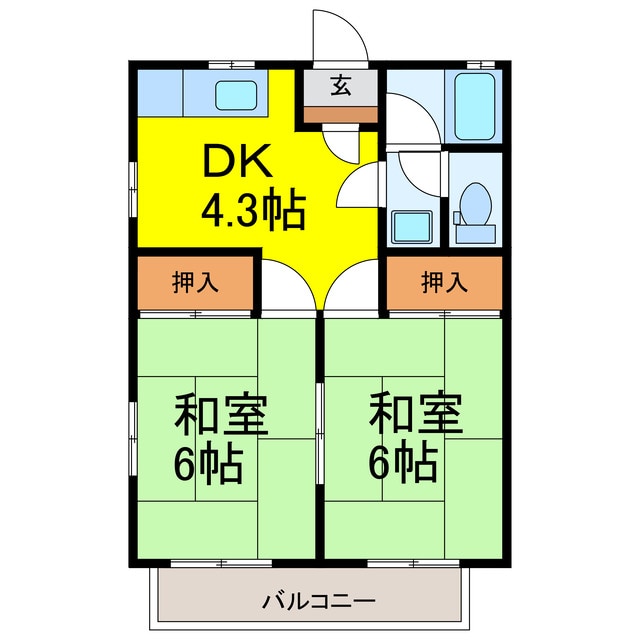 佐藤ハイツの物件間取画像