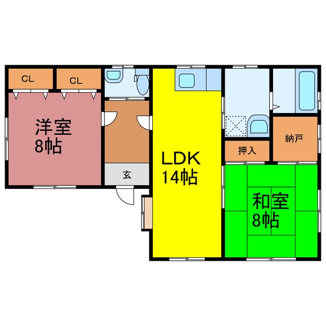 古河市水海平屋の物件間取画像