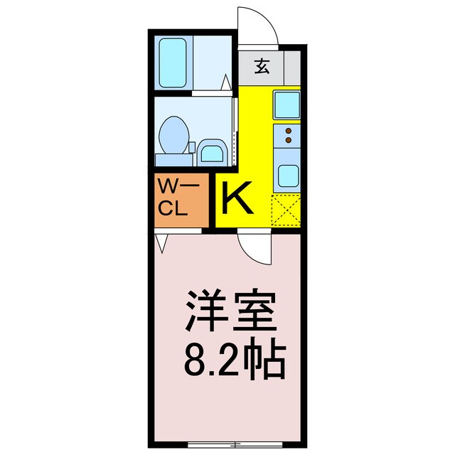 クルーズ駒羽根の物件間取画像