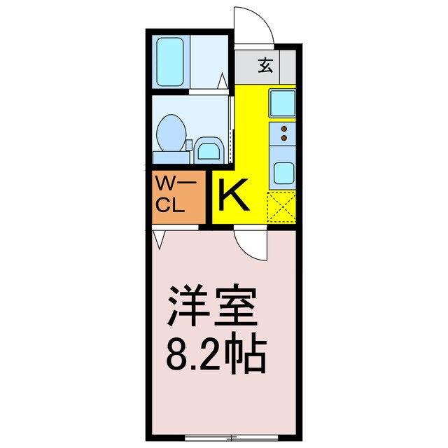 クルーズ駒羽根の物件間取画像