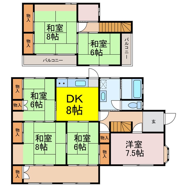 小山市外城戸建の物件間取画像