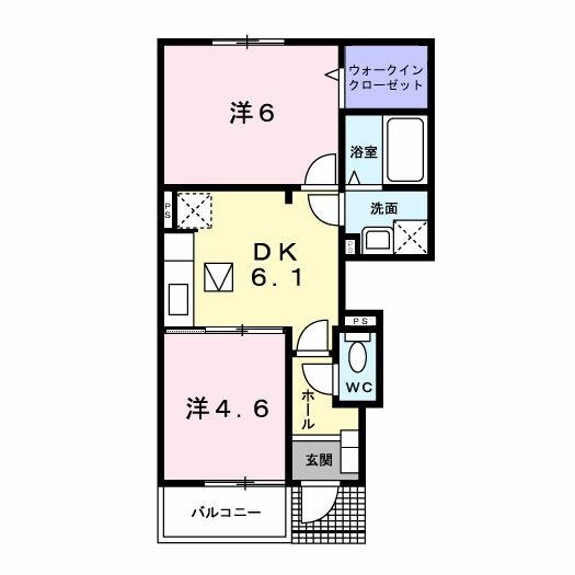 ティアラＢの物件間取画像