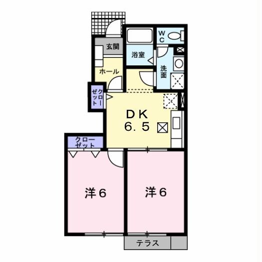 クリーンフィールドＡの物件間取画像