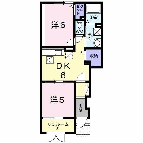 グリーン・ビレッジⅤの物件間取画像